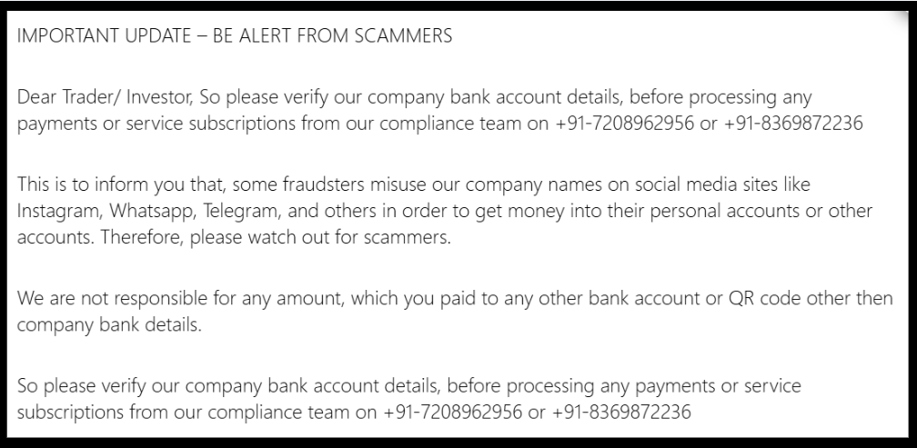 Nifty Research disclaimer