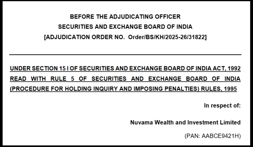 Nuvama Compliance Violations Case