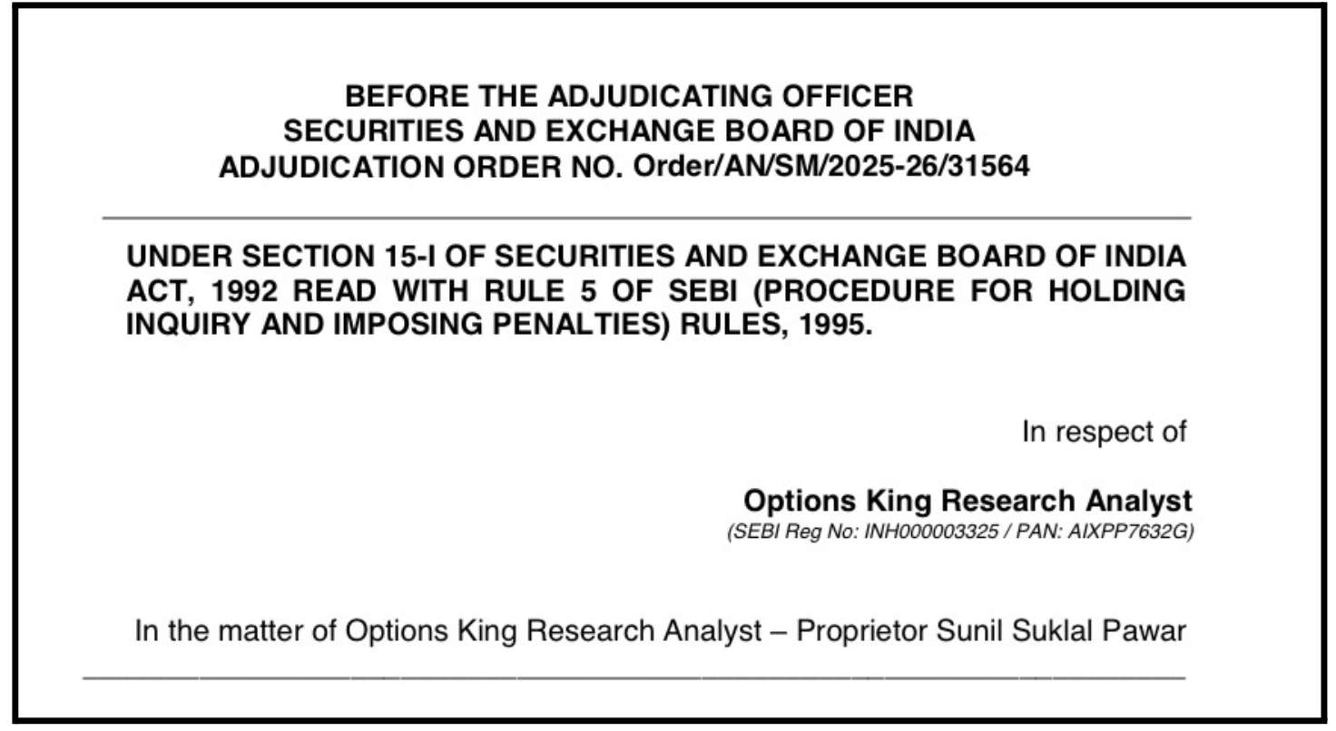Sunil Pawar SEBI order