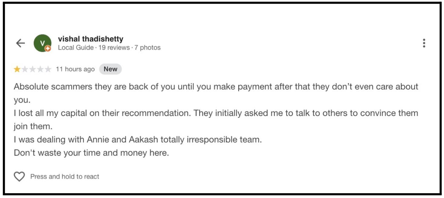 reddito capital complaints data