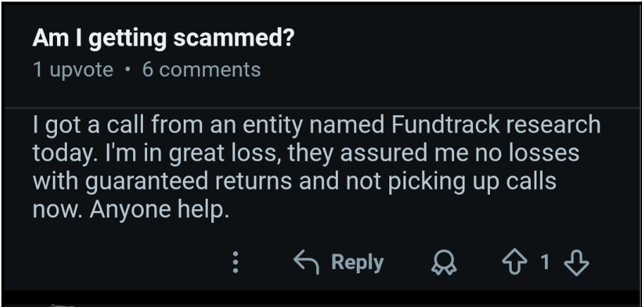 Fundtrack Research red flag