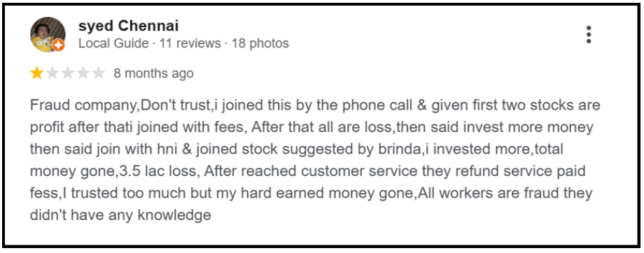 Brightways Financial Services User Reviews