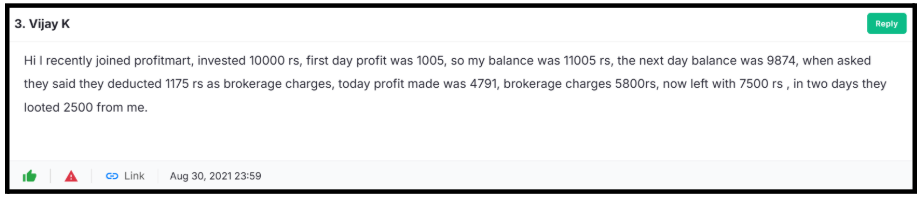 Profitmart Securities feedback