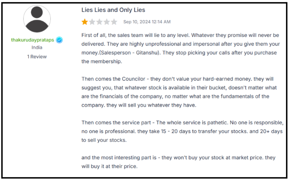 Equentis User Complaints