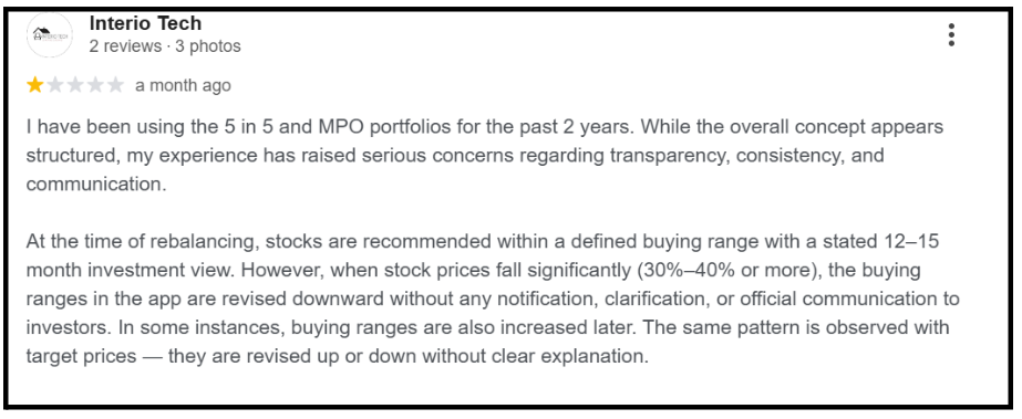 Equentis User Complaints