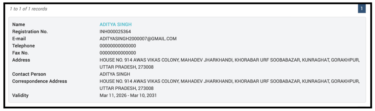 audits singh sebi registration