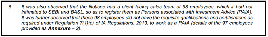 Unqualified Staff Involved in Client-Facing Fee Collection