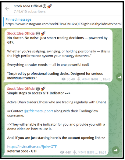 Get Together Finance Telegram Warning Sign