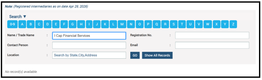 I CAP Traders Circuit