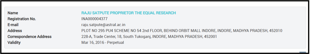 The Equal Research SEBI