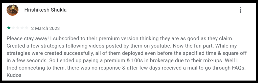 Tradetron app review