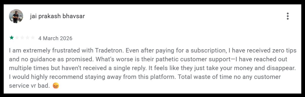 Tradetron reviews