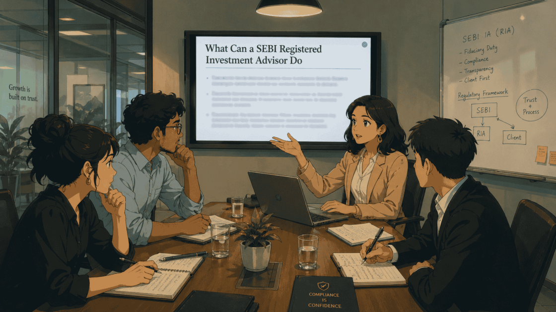 What Can a SEBI Registered Investment Advisor Do