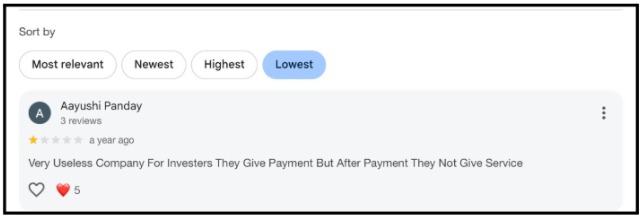 Global Vision Research user reviews