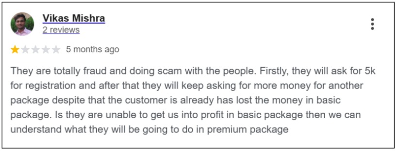 Researchvia user reviews