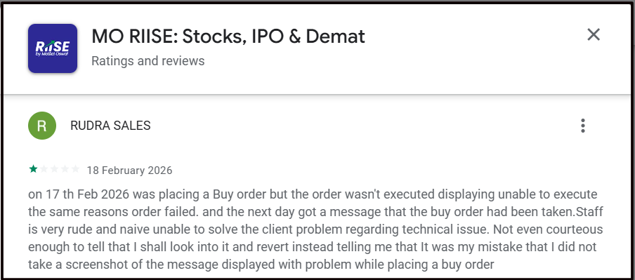Order Execution and Support Response issues