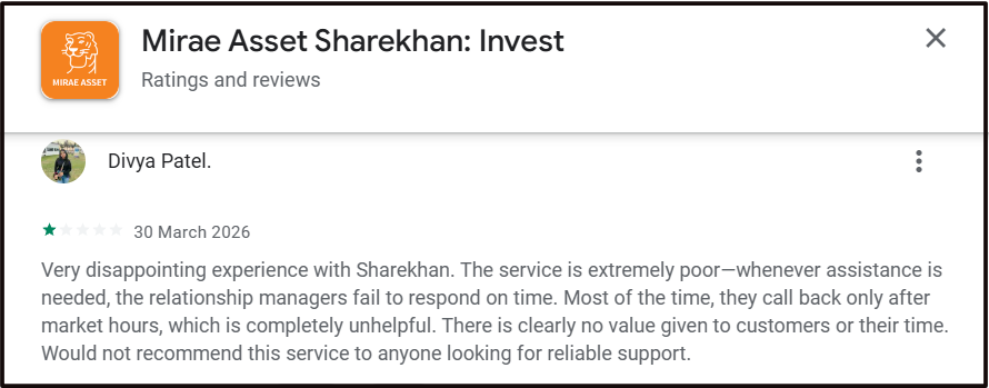 Sharekhan complaints