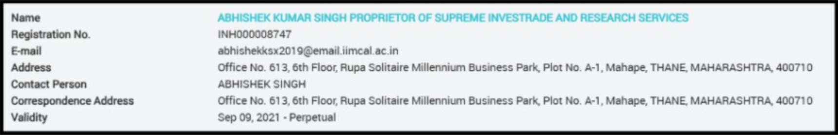 Supreme Investrade Review