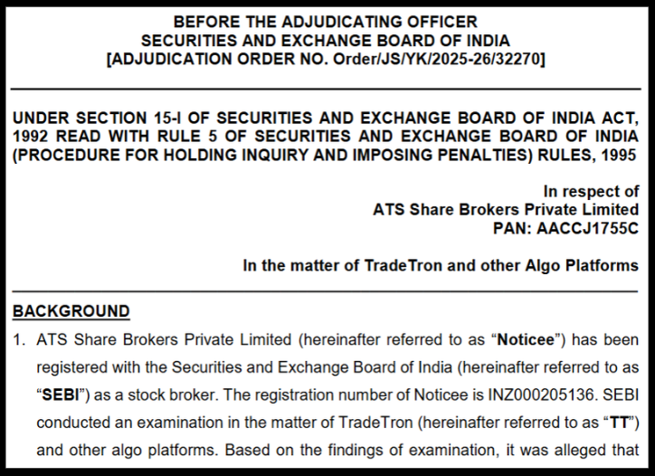 ATS Share Brokers & the Tradetron Algo Platform Case