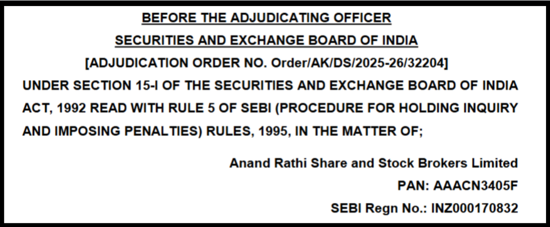 Anand Rathi Share & Stock Brokers Case