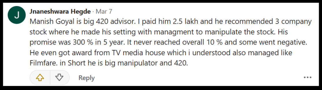 CA Manish Goel review