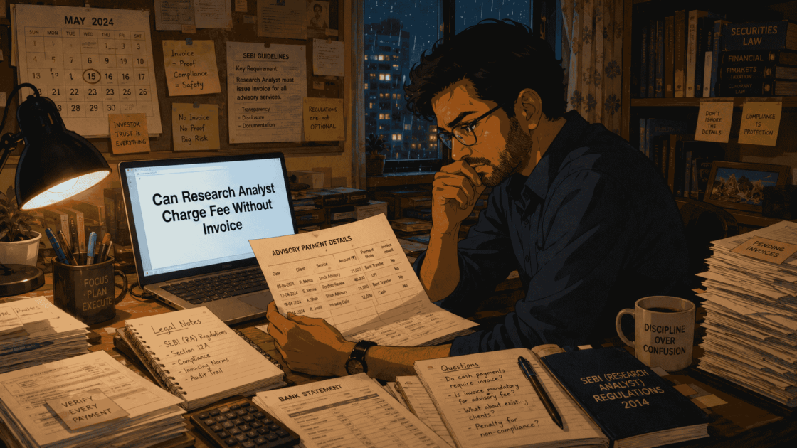 Can Research Analyst Charge Fee Without Invoice