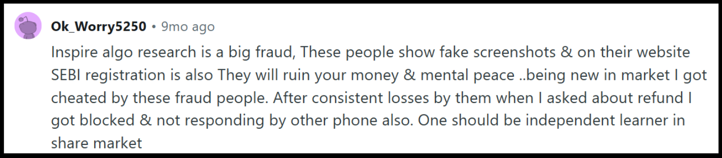 Devendra Sahu reddit review