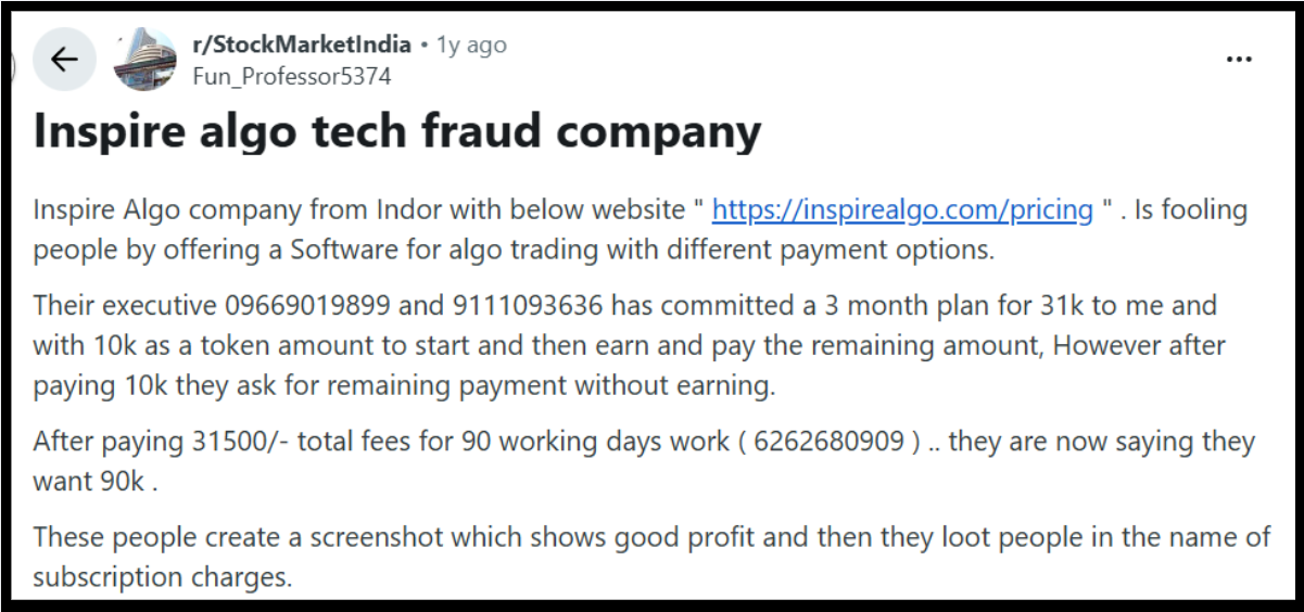 Devendra Sahu reviews