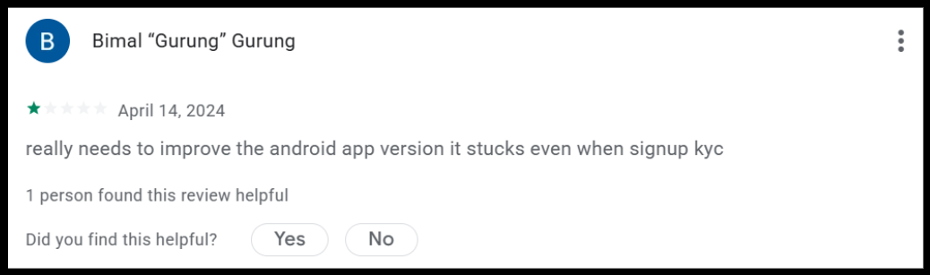 Finideas app issue