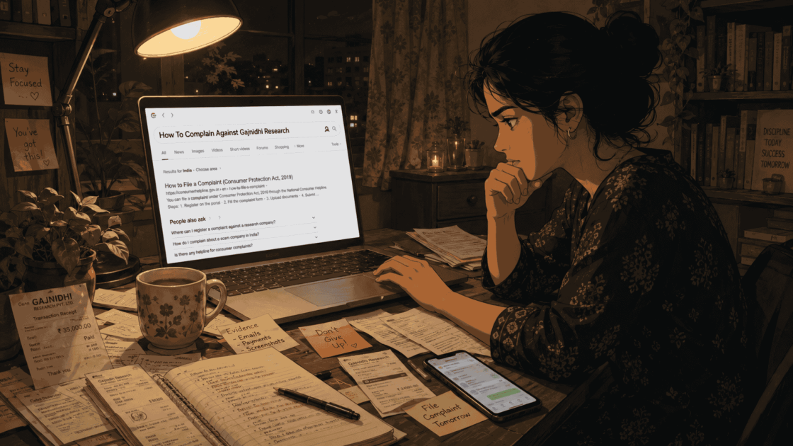 How To Complain Against Gajnidhi Research