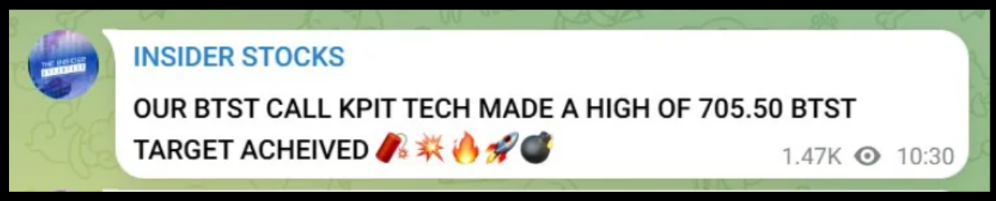 Insider Stocks telegram posts