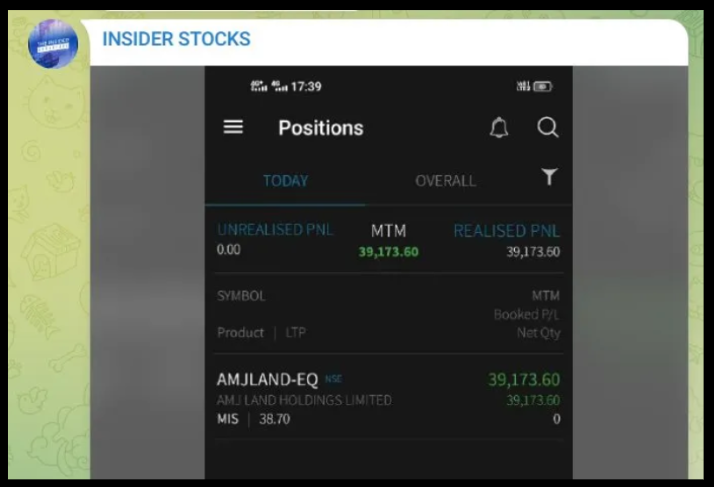 Insider Stocks telegram profits
