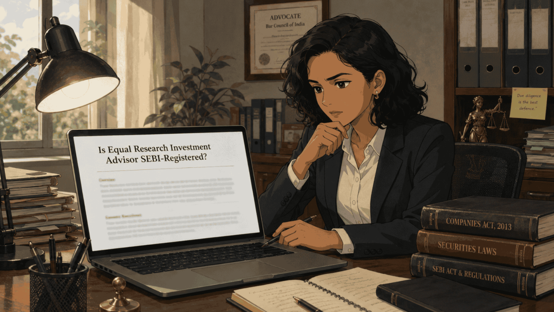 Is Equal Research Investment Advisor SEBI-Registered