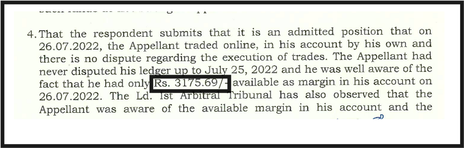 Kotak securities arbitration