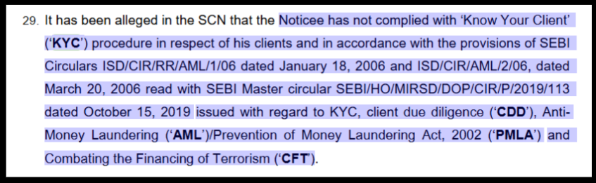 Manish Goel sebi violations