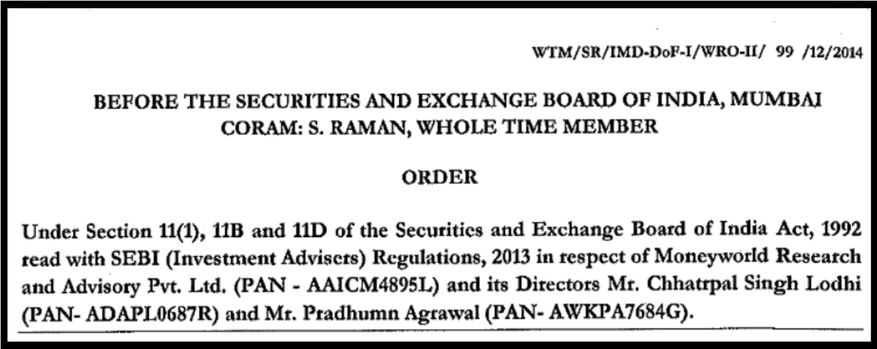 Moneyworld Research order