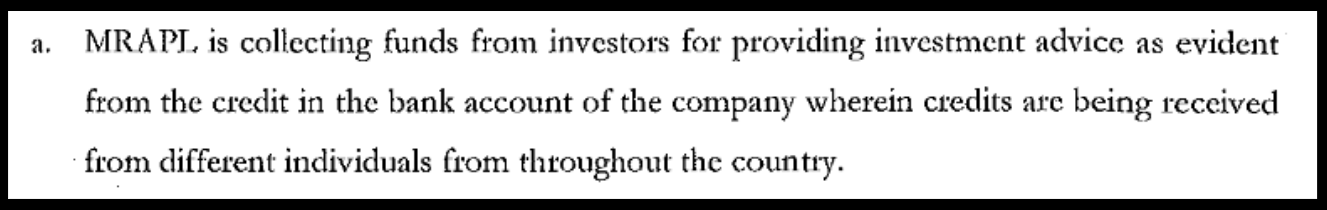 Moneyworld Research sebi violation