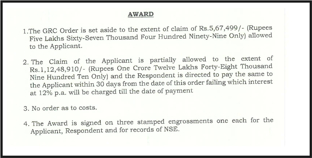 Motilal Oswal award
