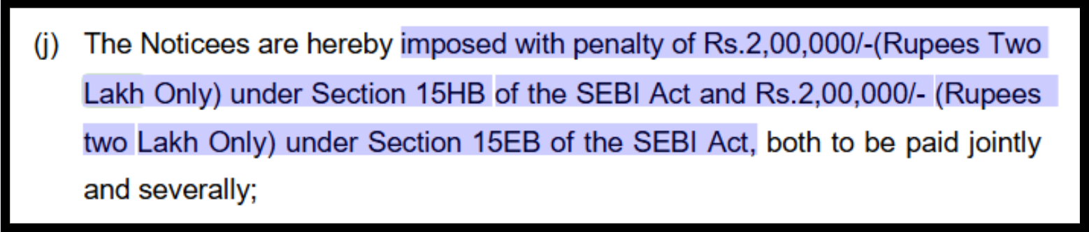 SEBI Penalty on M/s NIFM Equity and Commodity Research