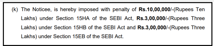Penalty on Yash Garg