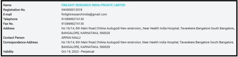 Finlight Research SEBI