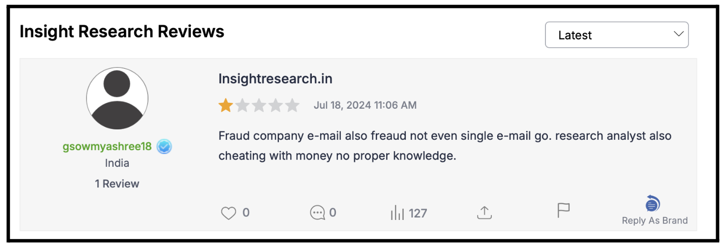 insight research reviews