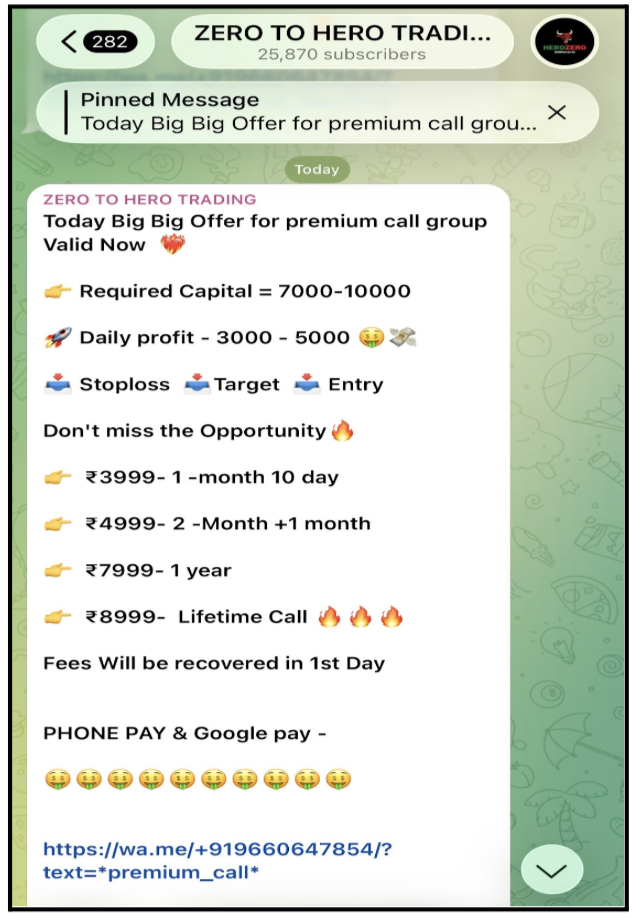 zero to hero telegram channel details