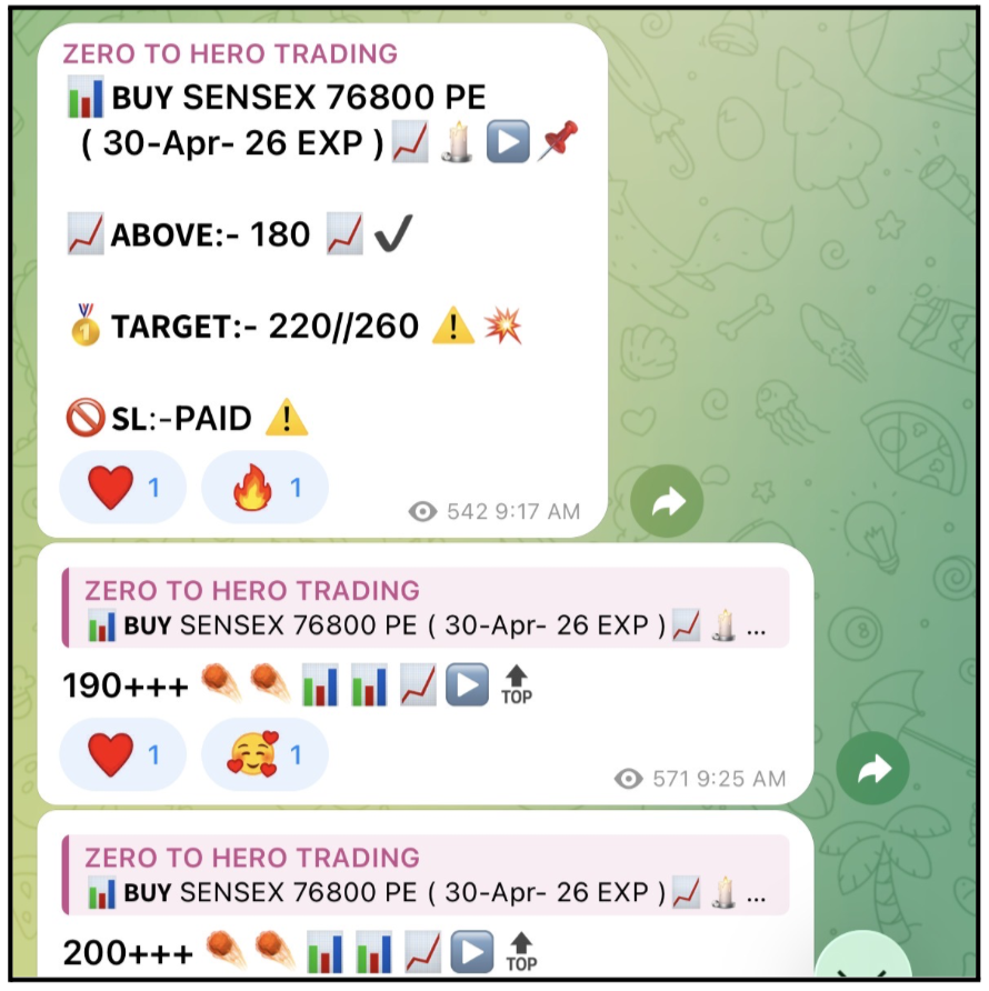 zero to hero telegram channel details 