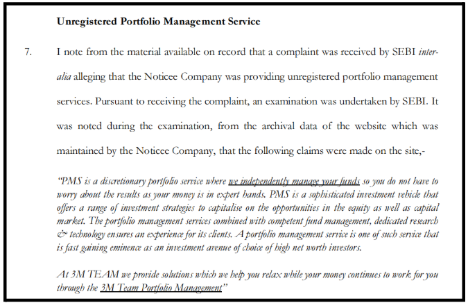 Violations by 3M Team Research Private Limited
