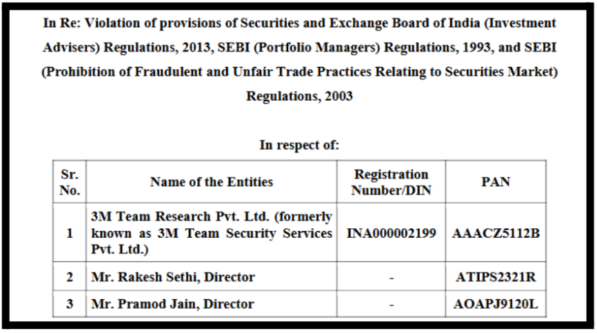 Interim Ex-Parte Order