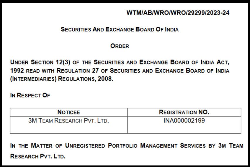 Registration Suspension Order