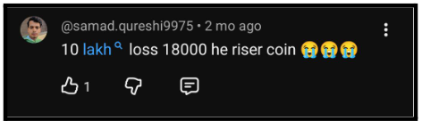 Riser Coin not safe