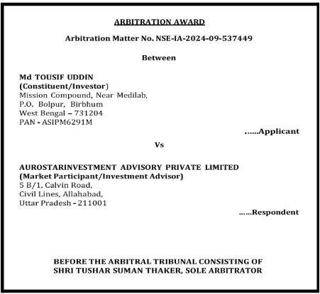 Aurostar Investment Advisory Case
