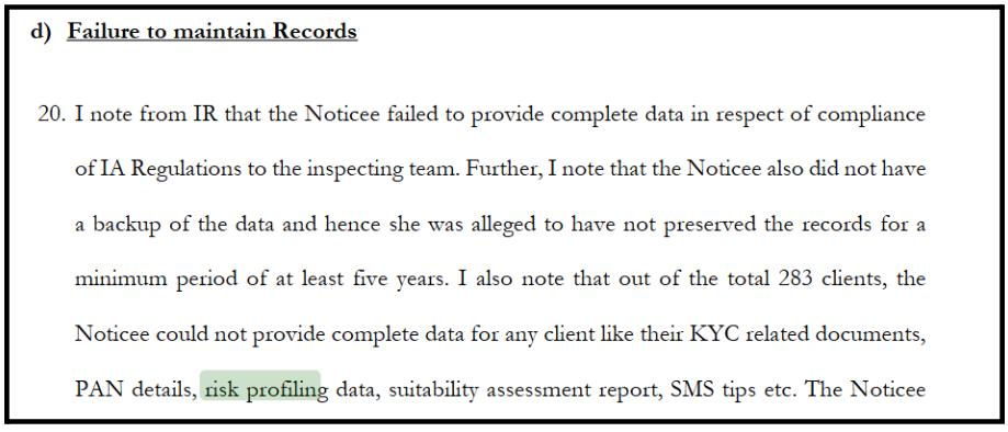 Record Maintenance Failures